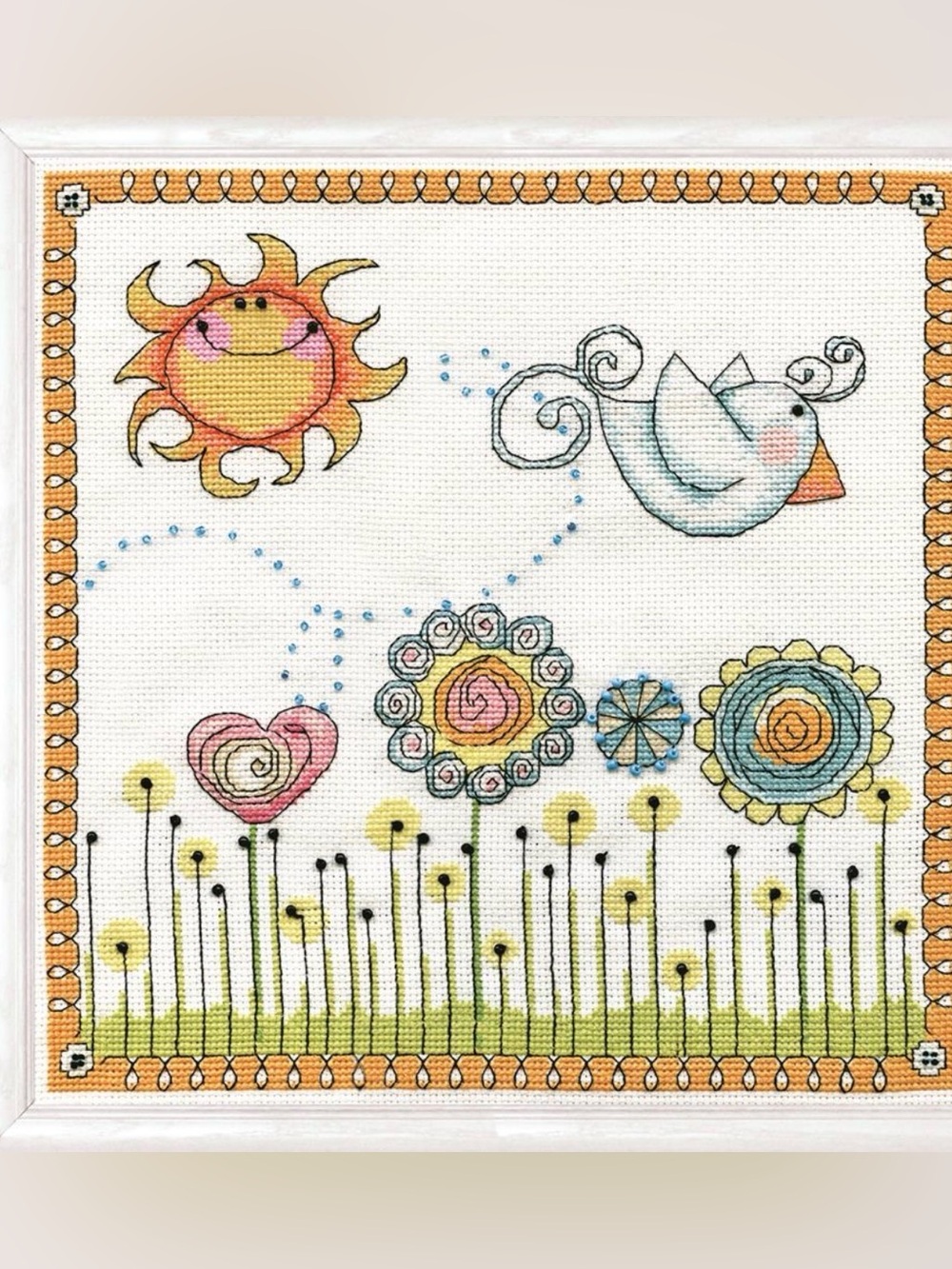 NEW Design Works Counted Cross Stitch KIt Fly Away Birdie Design 2914